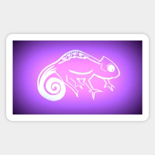 Purple Chameleon Sticker